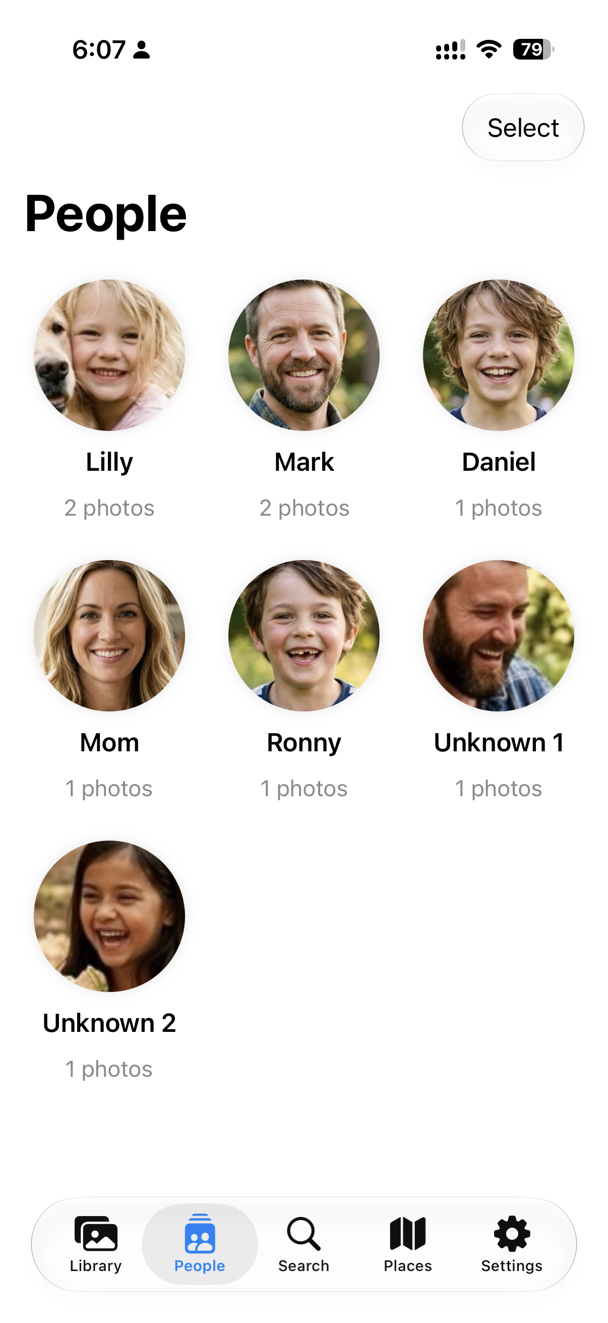 Browsing people in the Companion on iPhone